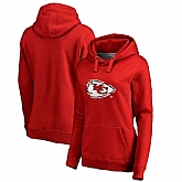 Women's Kansas City Chiefs NFL Pro Line by Fanatics Branded Plus Size Splatter Logo Pullover Hoodie Red,baseball caps,new era cap wholesale,wholesale hats